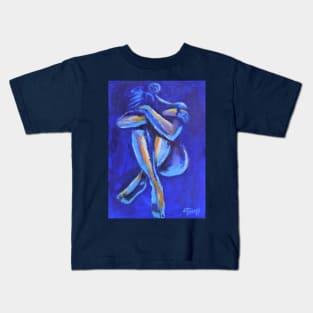 Blue Mood 8 - Female Nude Kids T-Shirt